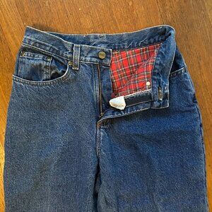 Vintage LL Bean flannel lined jeans